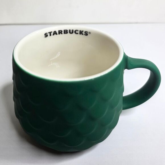 Starbucks Green Siren Scaled Mermaid Fish Tail Handle 2025 Mug - NEW - Picture 5 of 7